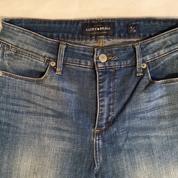 Lucky Brand Hayden Crop Skinny raw hem Medium wash Size 29 - Picture 4 of 16